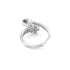 Zarkan Ravishing Red Rose Gold Silver Ring