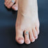 Zarkan The Green Bee Silver Toe Rings