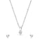 Zarkan The Shattered Heart Silver Jewelry Set