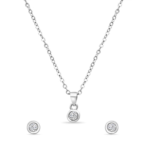 Zarkan The Ravishing Round Silver Jewelry Set