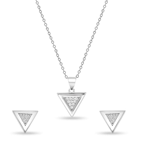 Zarkan Tricon Silver Jewelry Set