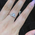 Zarkan Love Heart Silver Solitaire Ring