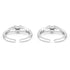 Zarkan Golden Spotlight Silver Toe Rings