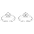 Zarkan The Quad Stones Silver Toe Rings