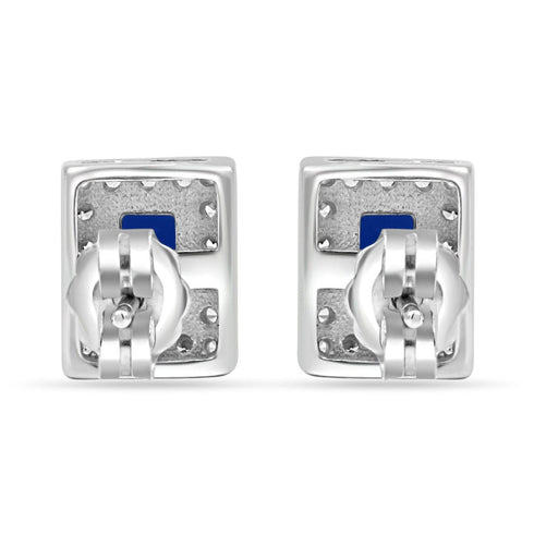 Zarkan Blue Treasure Box Silver Jewelry Set