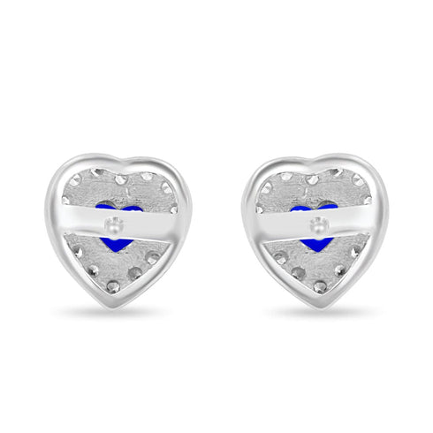 Zarkan The Lover's Gift Blue Silver Jewelry Set