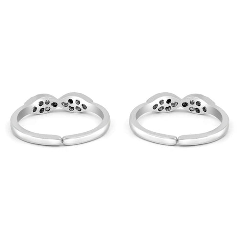 Zarkan The Wonderous Wings Silver Toe Rings