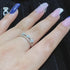 Zarkan Triple Heart Ziron Crown Silver Ring