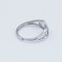 Zarkan Double Link Zircon Silver Ring