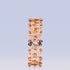 Zarkan Rose Gold Studded Supple Convertible Bracelet & Ring (RING Kada)