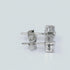 Zarkan Oval Omen Silver Studs