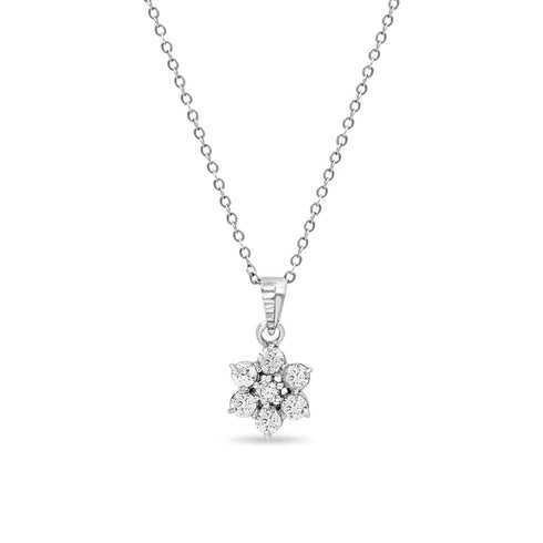 Zarkan Bright Bloom Silver Jewelry Set
