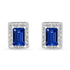 Zarkan Blue Treasure Box Silver Jewelry Set