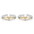 Zarkan Golden Spotlight Silver Toe Rings
