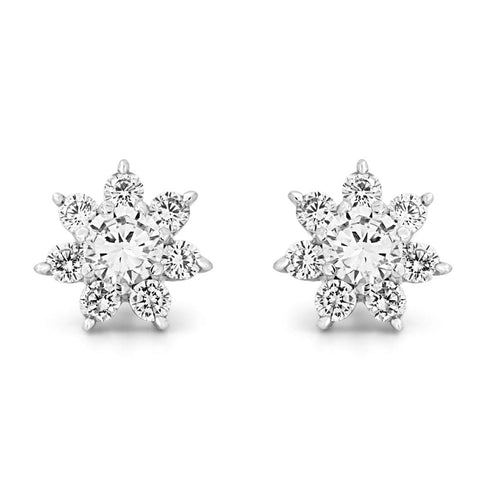Zarkan Bright Bloom Silver Jewelry Set