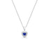 Zarkan The Lover's Gift Blue Silver Jewelry Set