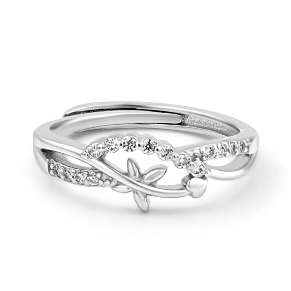 Zarkan The Butterfly Flow Silver Ring