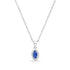 Zarkan Eye of The Queen Blue Silver Jewelry Set