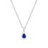Zarkan Water Drop Blue Silver Jewelry Set