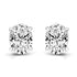 Zarkan Oval Omen Silver Studs