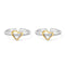 Zarkan Golden Love Silver Toe Rings