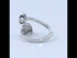 Zarkan Ravishing Rose Gold with leaf Silver RIng