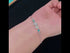 Zarkan Blue Bits of Bloom Silver Bracelet