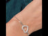 Zarkan Love Heart Minimal Silver Bracelet