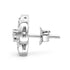 Zarkan Lily Zircon Silver Studs