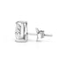 Zarkan Single Zircon Pyramid Silver Studs