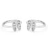 Zarkan Rowing Boat Silver Toe Rings