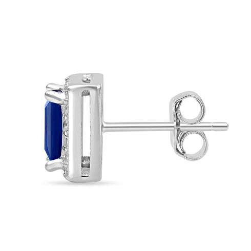 Zarkan Blue Treasure Box Silver Jewelry Set