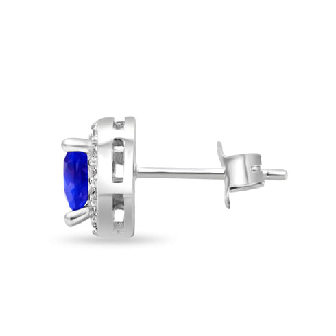Zarkan The Lover's Gift Blue Silver Jewelry Set