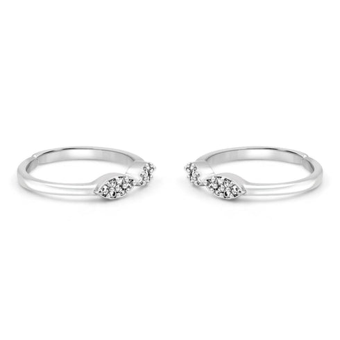 Zarkan The Wonderous Wings Silver Toe Rings