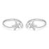 Zarkan Shooting Star Silver Toe Rings