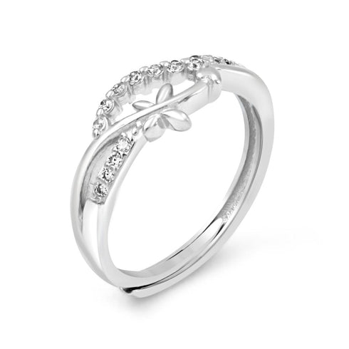 Zarkan The Butterfly Flow Silver Ring